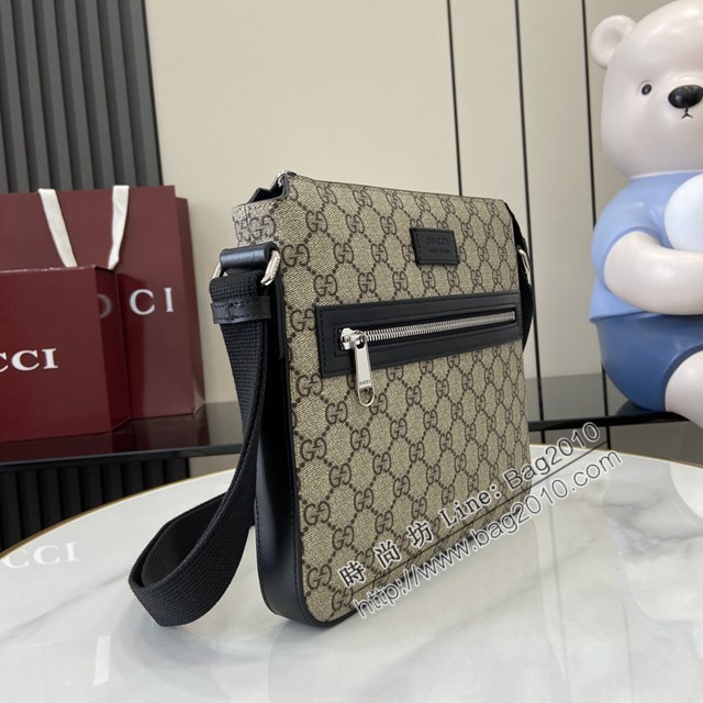 Gucci專櫃古馳最經典款男士單肩斜挎包 jh2814型號:  406410